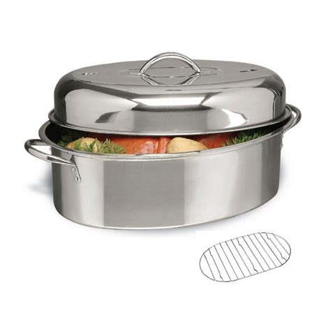 Stainless Steel Roasting Pans With Lids - Foter