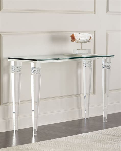 Interlude Home Christelle Acrylic Console Table | Neiman Marcus