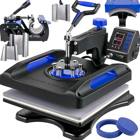 VEVOR 8 in 1 upgraded Heat Press Machine 15 x 15 inch Heat Press 800W Sublimation Machine 360 ...