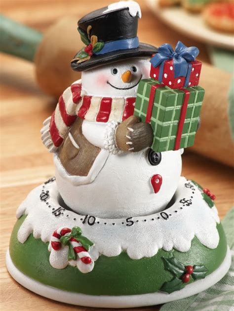 Jolly Snowman Holiday Kitchen Timer – Christmas