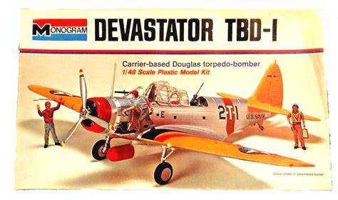 1/48 Scale Monogram Model Kit Douglas Devastator TBD-1 Carrier Based Torpedo Bomber Mint in Box ...