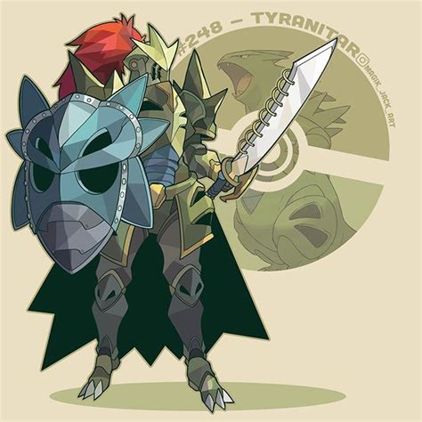 Recent commission of a Tyranitar armor set! #art #myart #illustration # ...