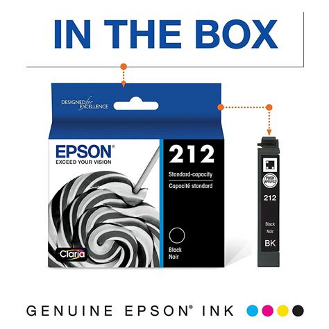 T212120-S Original Epson 212 Ink Cartridge Black WorkForce XP-4100 XP ...