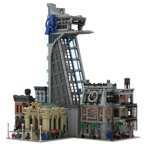 LEGO Modular Avengers Tower - HelloBricks