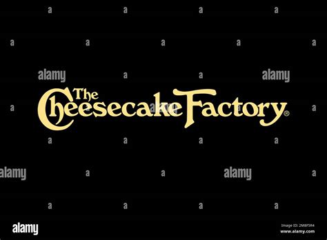 The Cheesecake Factory, Logo, Black Background Stock Photo - Alamy