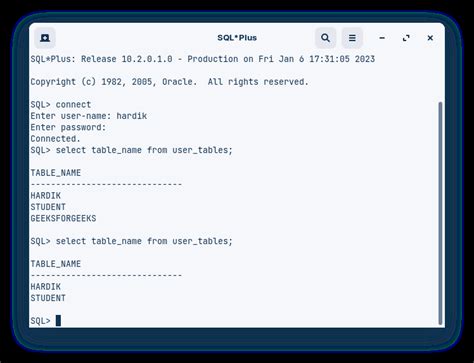 CRUD Operation on Oracle Database Using Python - GeeksforGeeks