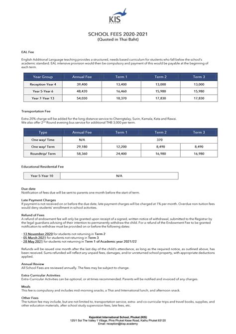 School Fees – KISP Academy