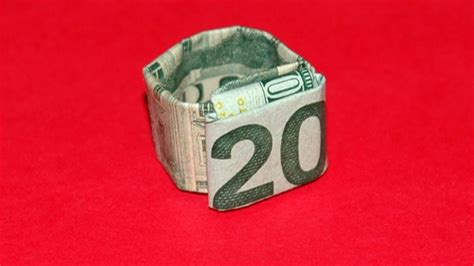 Origami Dollar Ring Tutorial - How To Make An Origami Dollar Ring - YouTube