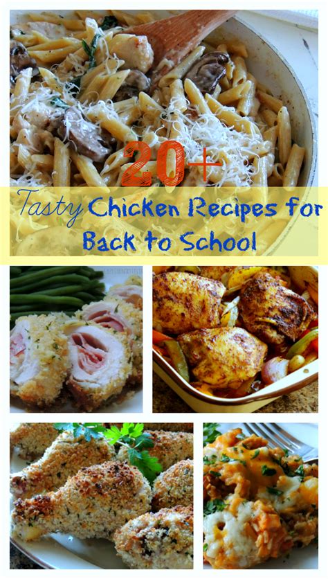 20+ Tasty Chicken Recipes for Back to School - Cozy Country Living