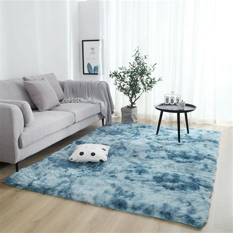 Fluffy Faux Fur Area Rugs Plush Shag Furry Rug Large Non-Slip Carpet for Living Room Bedroom ...