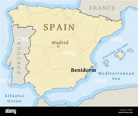 Benidorm map location. Locate city on map of Spain - for news, press ...