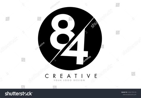 84 8 4 Number Logo Design Stock Vector (Royalty Free) 1652176123 | Shutterstock