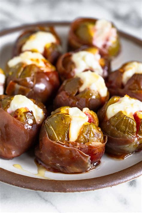 Prosciutto Wrapped Figs with Goat Cheese - Eat the Gains