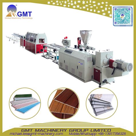 China Plastic PVC Ceiling Door Wall Panel Profile Extruding|Extruder|Extrusion Making Machine ...