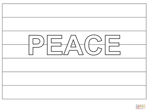 Rainbow Peace Flag coloring page | Free Printable Coloring Pages