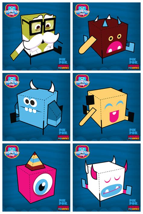 Monster Flip – Paper Foldables