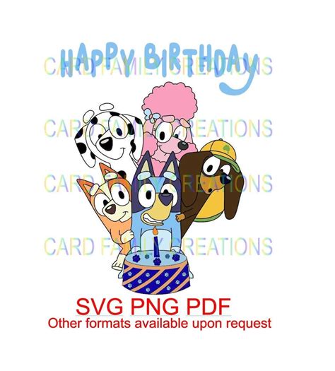 Bluey SVG Bluey birthday svg Bluey birthday png bluey | Etsy