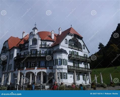 Facade of a Hotel in Fussen. Editorial Photo - Image of landmark ...