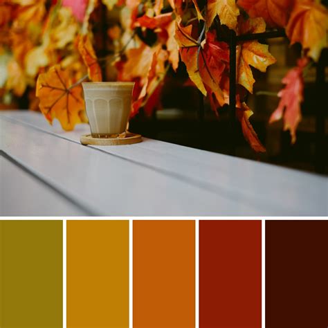 7 AUTUMN COLOUR PALETTES + HEX CODES - Mean Creative