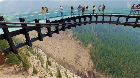 Columbia Icefield SKYWALK - Discovery Walk and Glass Bottom Skywalk in Jasper Alberta Canada 4K ...