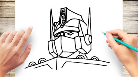 How To Draw Optimus Prime Face