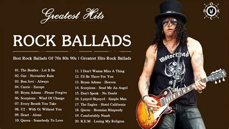 Rock Ballads Playlist | Best Rock Ballads Songs Of 70s 80s 90s | Best ...