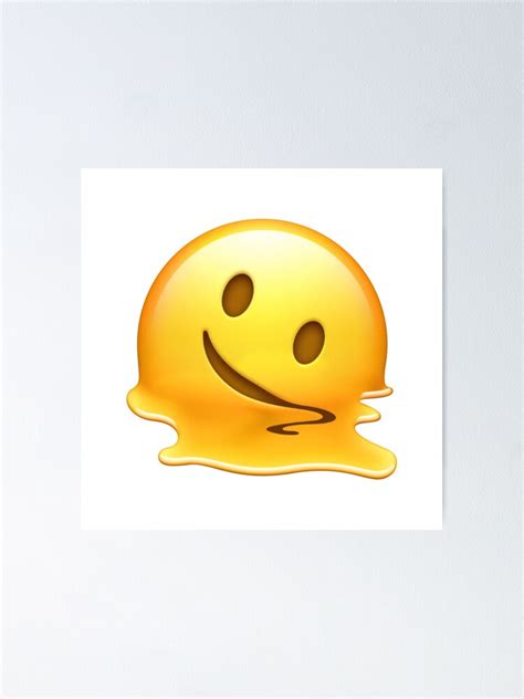 "Melting Face Emoji" Poster for Sale by zulfikangga | Redbubble