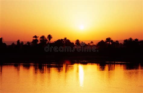 Nile river, Egypt stock photo. Image of luxor, blue, palm - 9423640