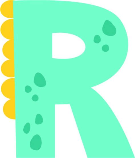 Cartoon Dinosaur Alphabet Letters Clip Art Set PNG Files - Etsy