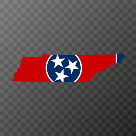 Premium Vector | Tennessee state flag Vector illustration