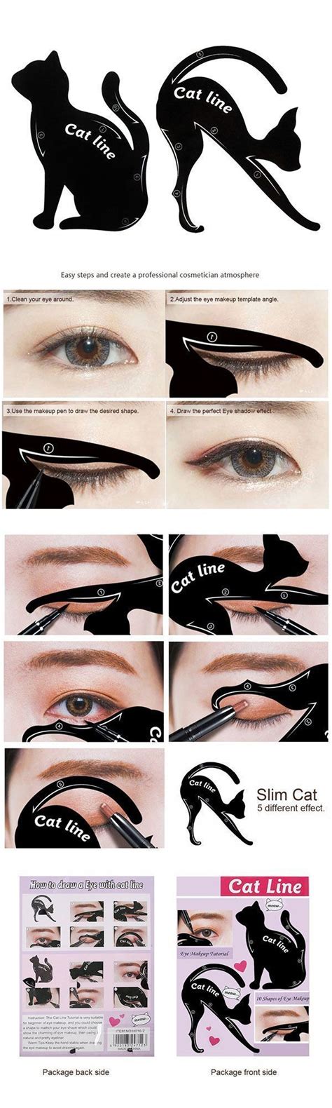 Cat Eye Eyeliner Stencil Makeup Eyes Liner Stencil Models Eyeshadow Template Shaper Tool | Cat ...