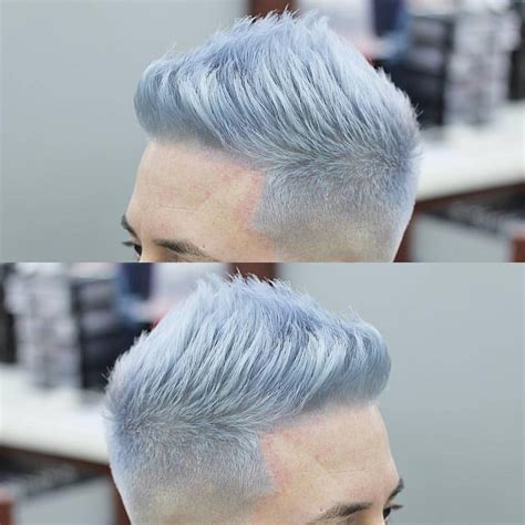 Silver blue hair men - plorafans