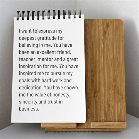 Thank You Notes to Boss & Appreciation Letter and Messages to Boss