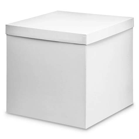 Deluxe Gift Boxes - 12 x 12 x 12", White S-11598 - Uline