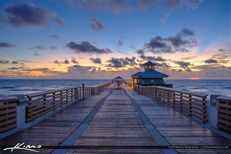 Juno Beach Pier Sunrise | Royal Stock Photo