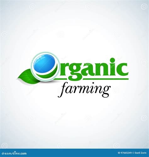 Organic Farming Logo Design Concept Template. Organic Logotype Template ...