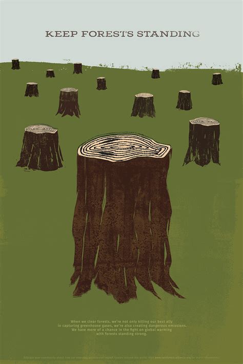 Deforestation Awareness poster on Behance