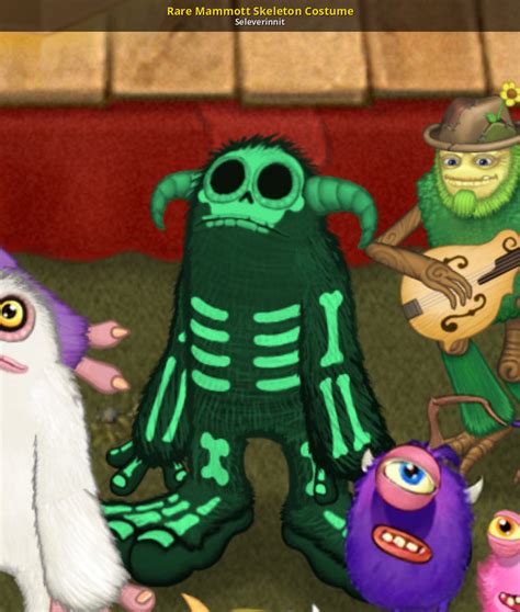 Rare Mammott Skeleton Costume [My Singing Monsters] [Mods]