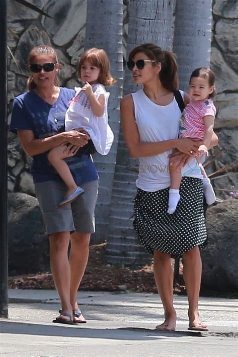 Eva Mendes and her sister, Janet, take the little ones, Amada and Esmeralda, shopping on ...