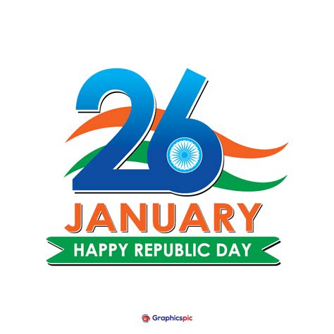 26 January Indias Republic Day Vector Design - Free vector - Graphics Pic