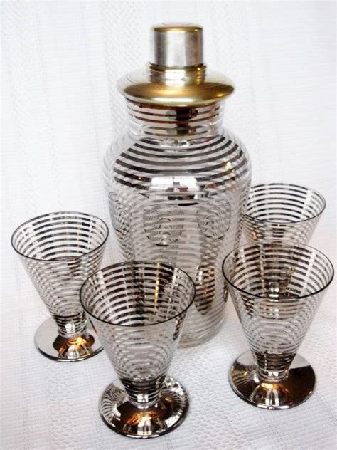 Vintage Cocktail Shaker Set by BeauxTresor on Etsy | Cocktail shaker ...