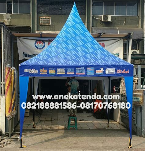 Tenda kerucut 5×5 branding – Aneka Tenda