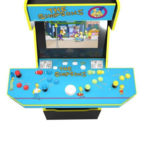 The Simpsons 4-Player Wi-Fi Enabled Arcade Cabinet with Stool