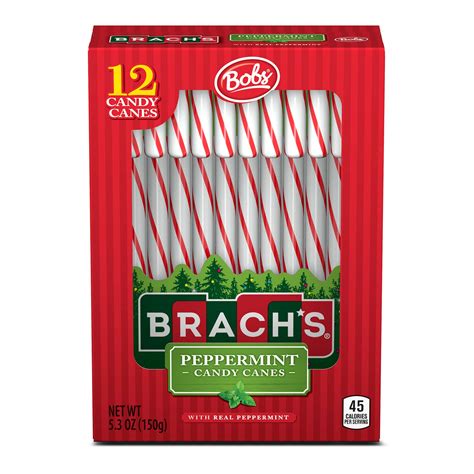 Amazon.com : Brach's Red and White Peppermint Candy Canes, 12 ct : Grocery & Gourmet Food