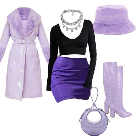 Purple day ? | Purple outfits, Sanrio outfits, Stripped outfit