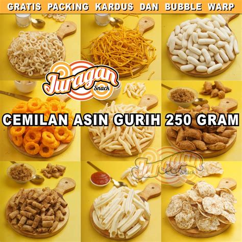 Jual SNACK KILOAN ASIN GURIH 250 GRAM makanan ringan jajanan cemilan camilan pedas asin gurih ...