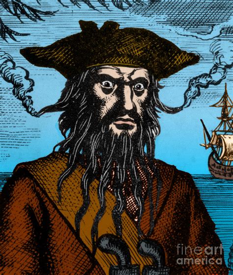 Blackbeard Edward Teach English PIrate Photograph by Science Source ...