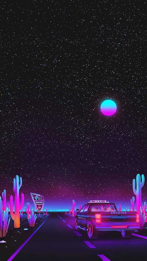 Vaporwave night sky HD phone wallpaper | Pxfuel