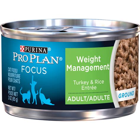 (24 Pack) Purina Pro Plan Weight Control Pate Wet Cat Food FOCUS Weight Management Turkey & Rice ...