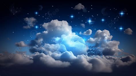 Sky Fantasy Clouds Starry Sky Background, Starry Sky, Clouds, Clouds Background Image And ...